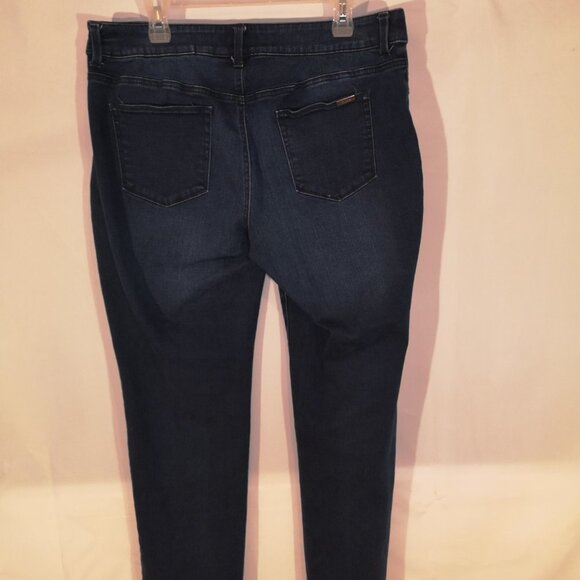 So Slimming by Chico's Ladies Dark Wash Straight Leg Blue Jeans - Picture 2 of 9